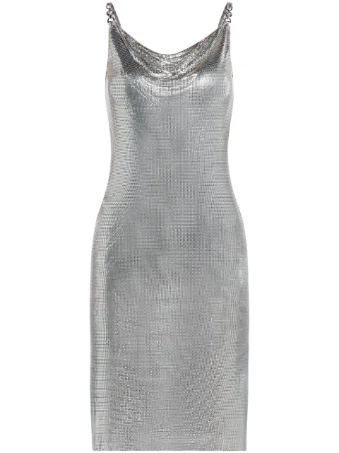 Versace chainmail-effect dress