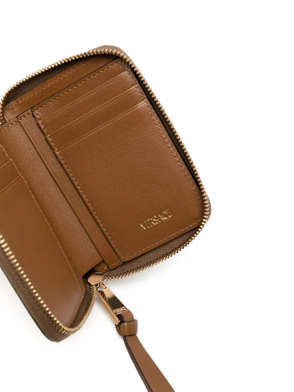 Versace Tag Wallet In ブラウン