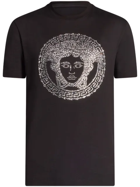 Versace Medusa-rhinestone T-shirt