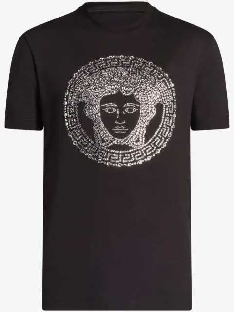 Versace Medusa-rhinestone T-shirt