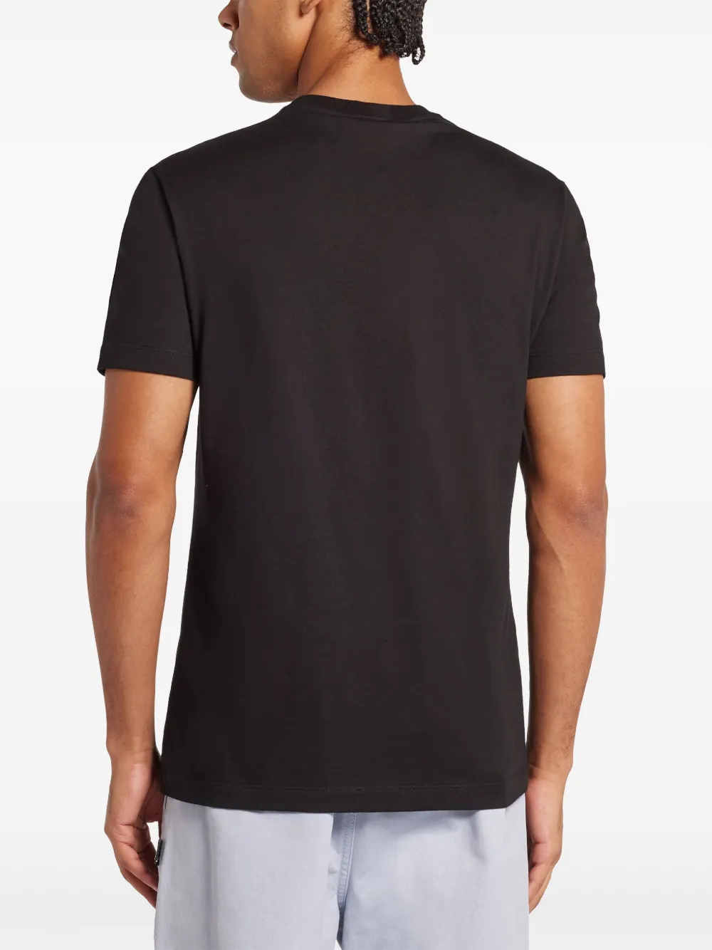 Versace Medusa T-shirt met stras Zwart