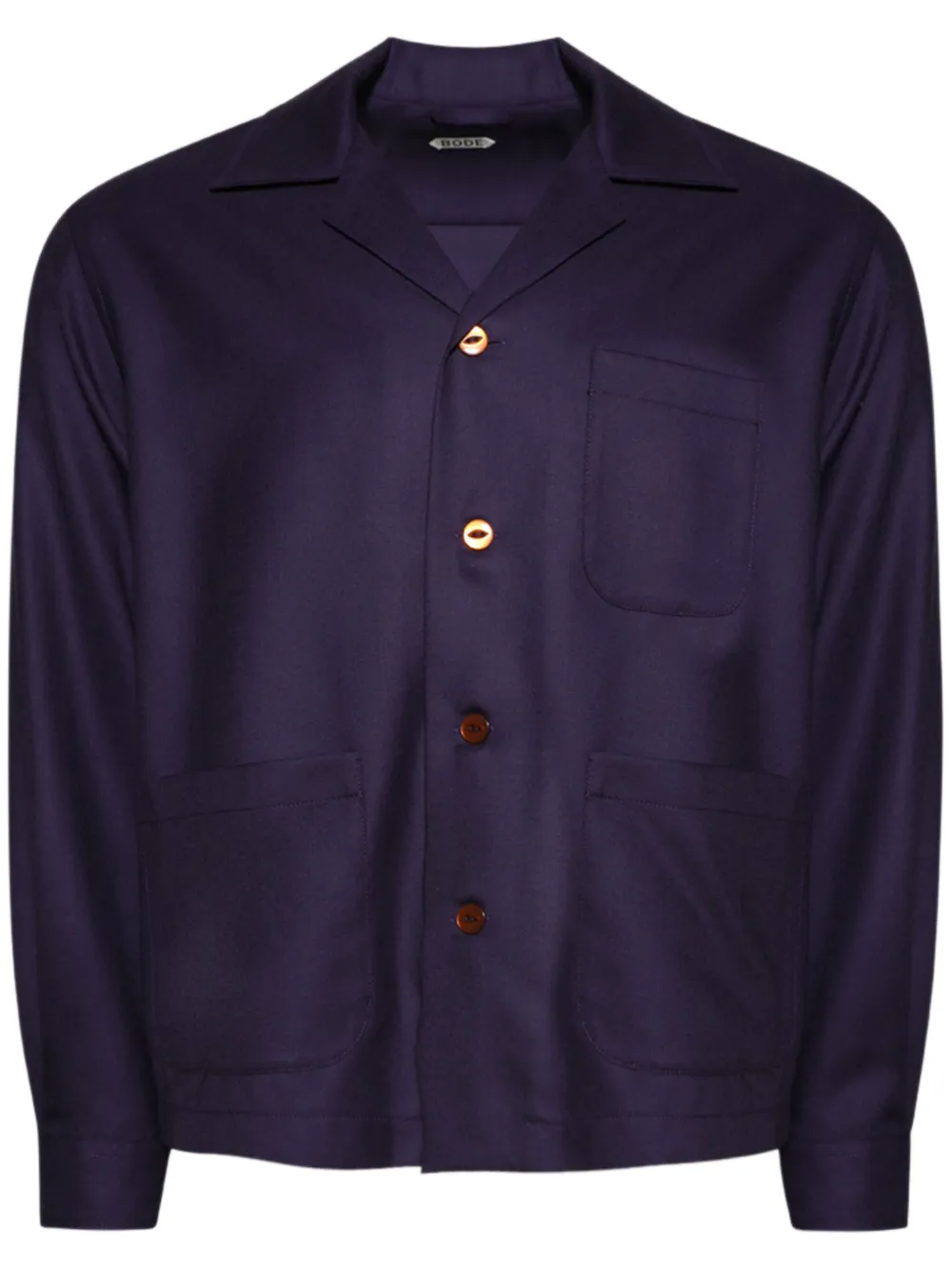 Bode Aubergine Shirt In Purple