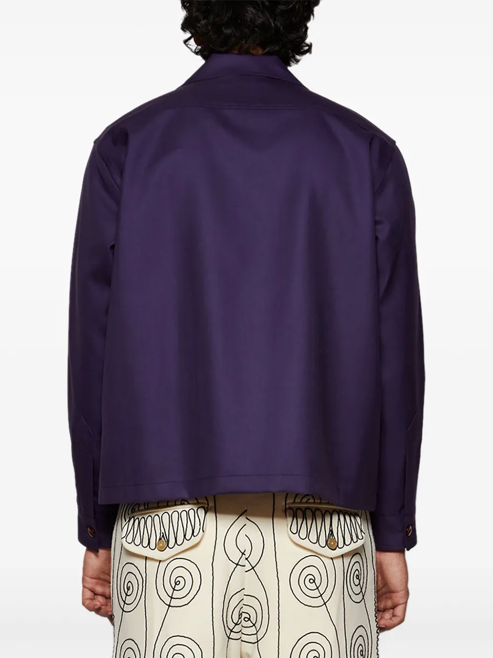 Bode Aubergine Shirt In Purple