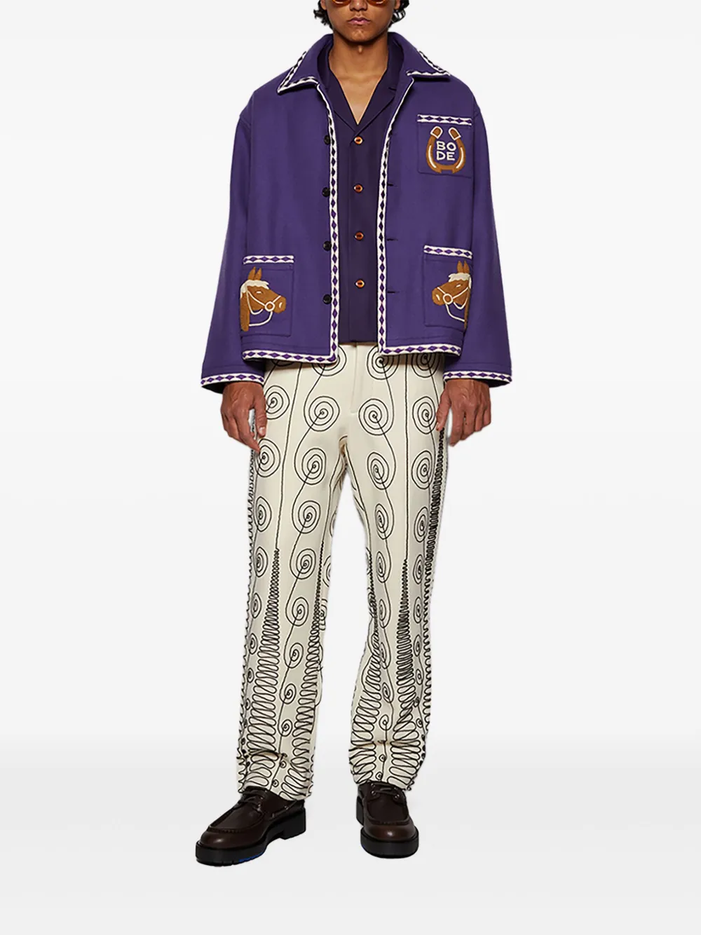 BODE Aubergine overhemd - Paars