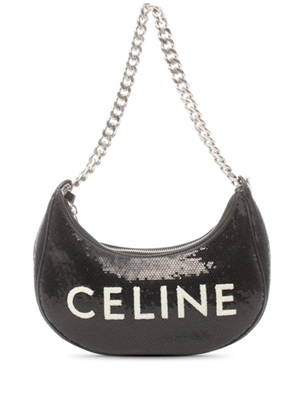 Céline Pre-Owned 2018-2023 Medium Sequin Ava Chain shoulder bag - Black