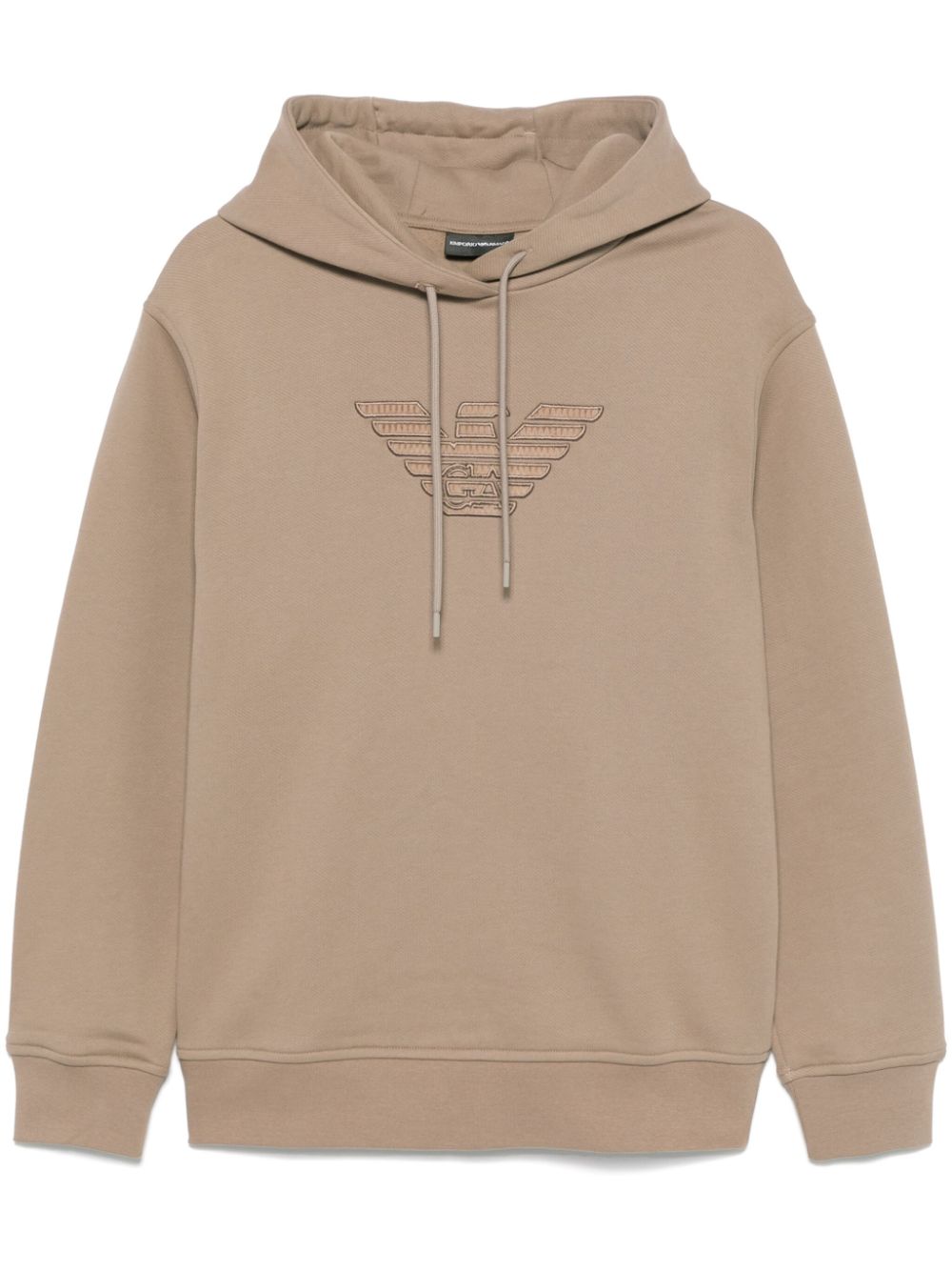 logo-embroidered hoodie