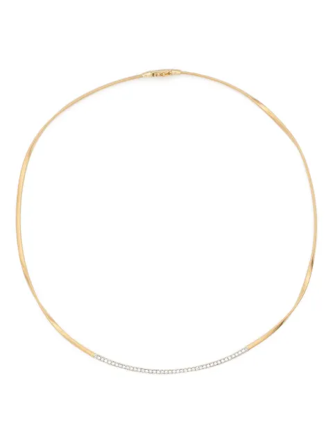 Marco Bicego 18K yellow gold coil diamond necklace