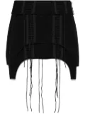 Helmut Lang lace-up mini skirt - Black