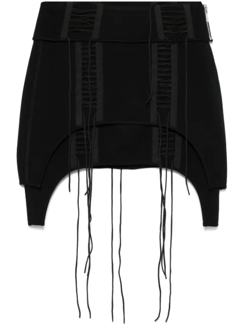 Helmut Lang lace-up mini skirt