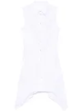 Helmut Lang bustier-detail sleeveless mini dress - White