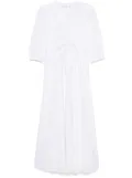 FRAME The Cinched midi dress - White