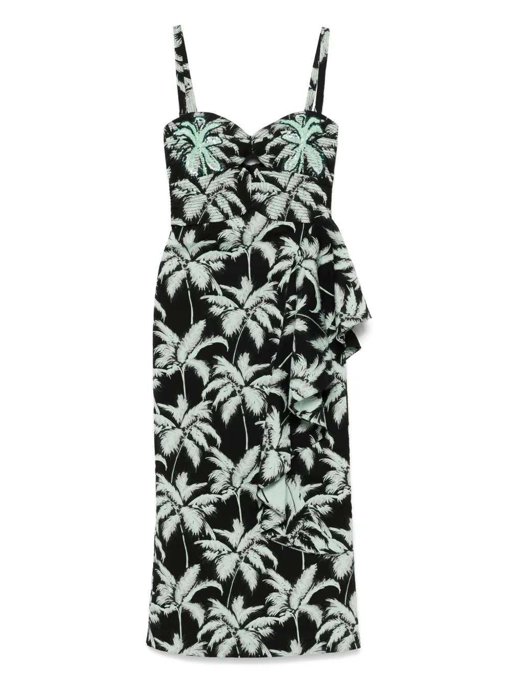 threaded palms midi dress