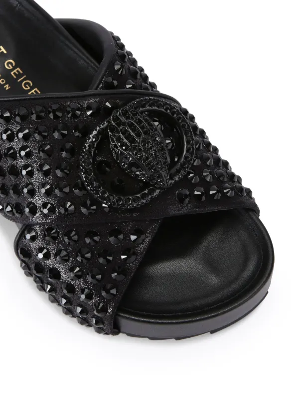 ミュージシャン CDL Padded Platform Sandals BLACK S Kurt Geiger London Chelsea Drench Cross Strap Sandals | Black