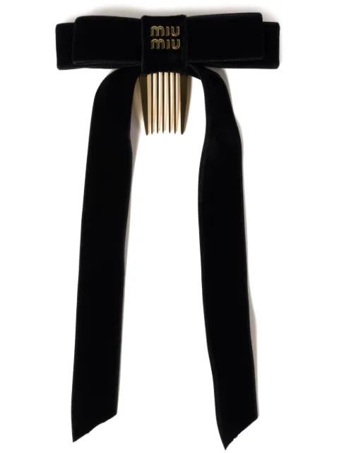 Miu Miu velvet hair clip