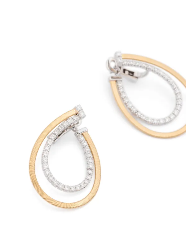 Marco Bicego ダイヤモンド ドロップピアス 18Kイエローゴールド Marco Bicego ダイヤモンド ドロップピアス 18Kイエローゴールド