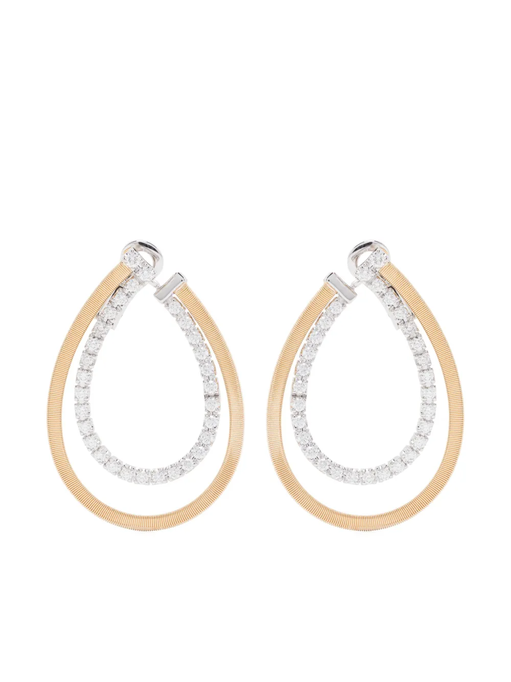 Marco Bicego aretes en oro amarillo de 18kt con diamante | dorado | Image 1