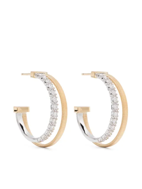 Marco Bicego arracadas en oro amarillo de 18kt con diamante