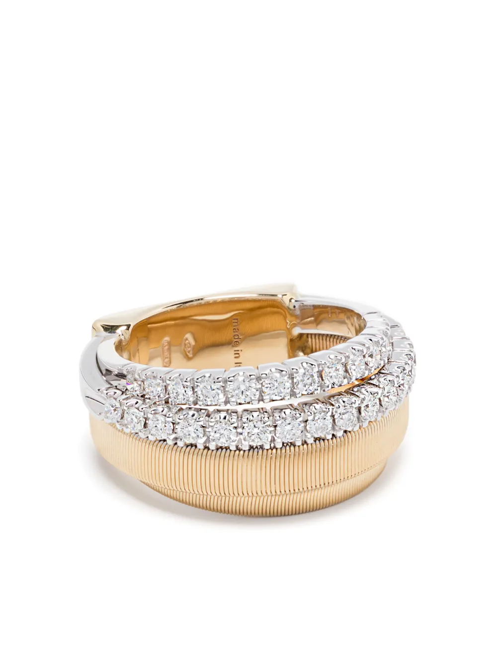 Marco Bicego 18K yellow gold diamond stackable ring | Gold | Image 1