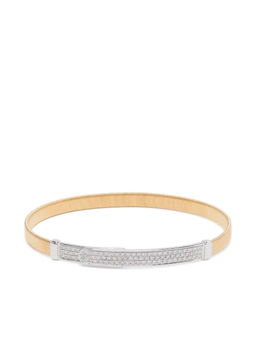 Bracelet jonc en 18ct pavé de diamants - Marco Bicego - Modalova