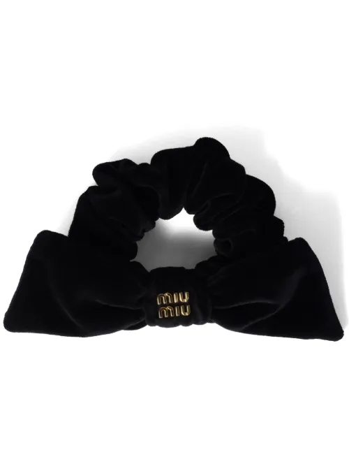 Miu Miu chouchou en velours - Noir - Miu Miu - Modalova