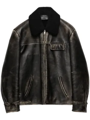 Prada Leather Jackets for Men | FARFETCH Canada