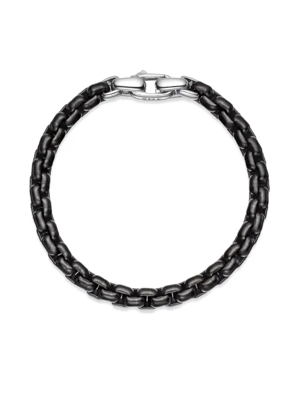 David Yurman Sterling Silver Box Chain Bracelet (7.3mm) | Silver