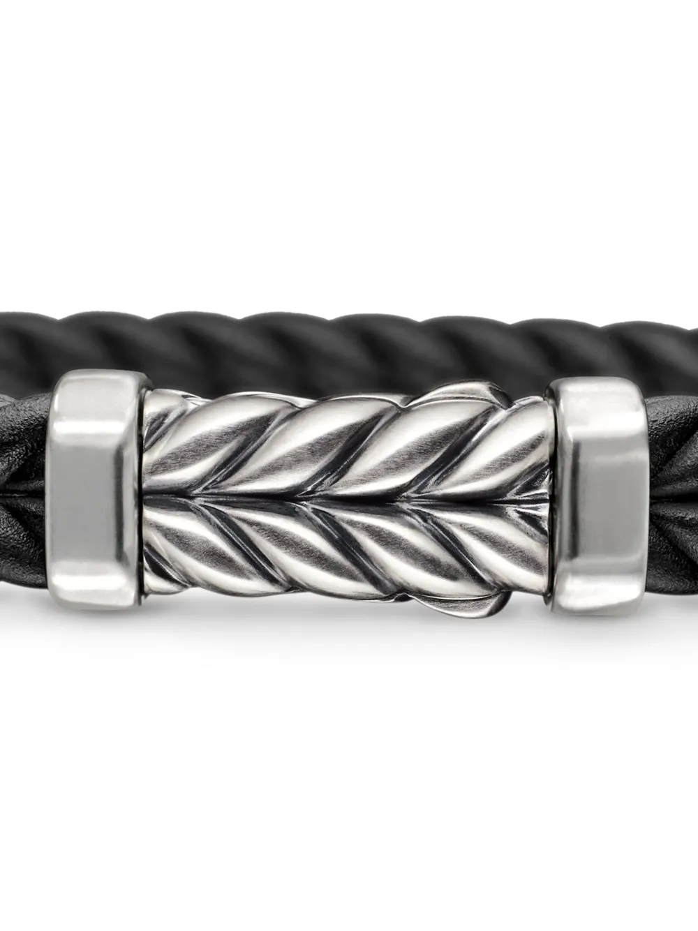 David Yurman Sterling Silver Chevron Bracelet In Silver