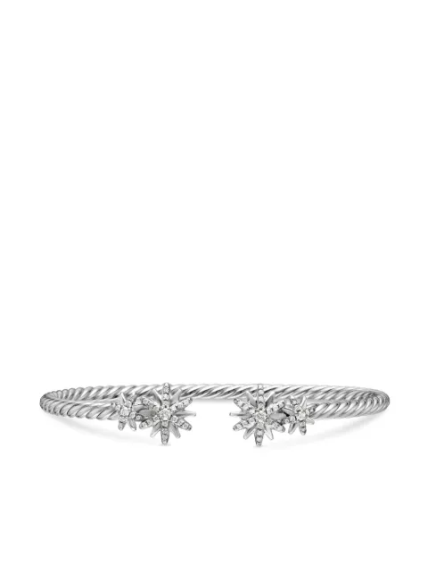 David Yurman sterling silver Starbust diamond bracelet (3.5mm)