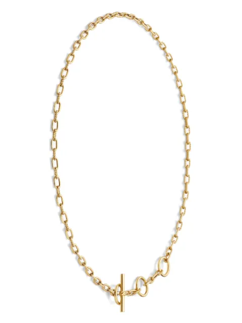 David Yurman 18kt yellow gold DY Madison Three Ring chain necklace (3mm)