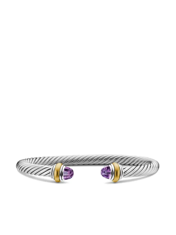 David Yurman 14kt Yellow Gold and Sterling Silver Classic Cable Bracelet