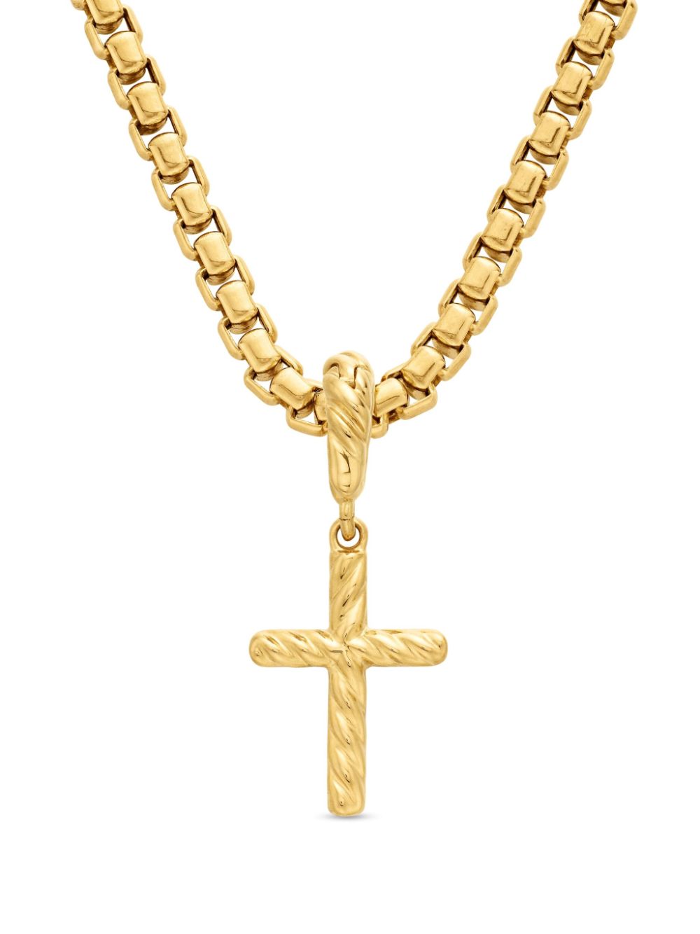 David Yurman 18K yellow gold Cross Amulet necklace - Goud