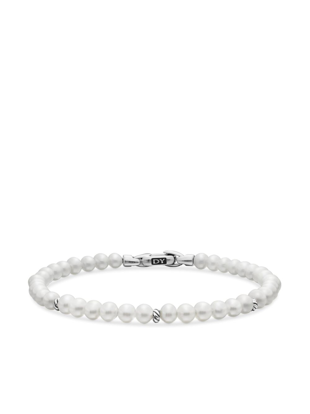 David Yurman sterling silver Bijoux Spiritual Beads pearl bracelet (4mm)