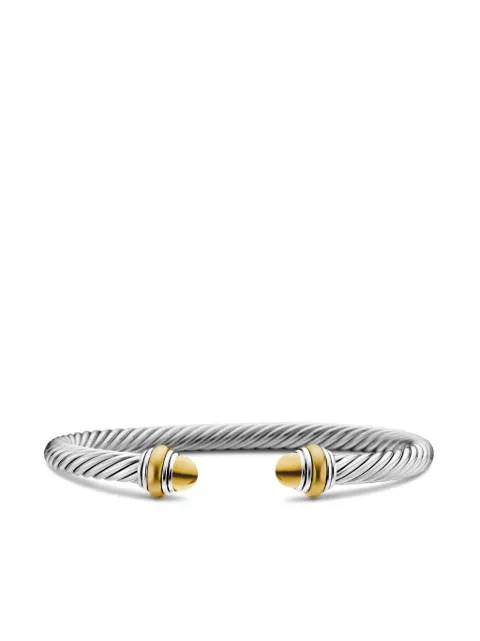 David Yurman pulsera Classic Cable en oro amarillo de 14kt y plata de ley de 5mm