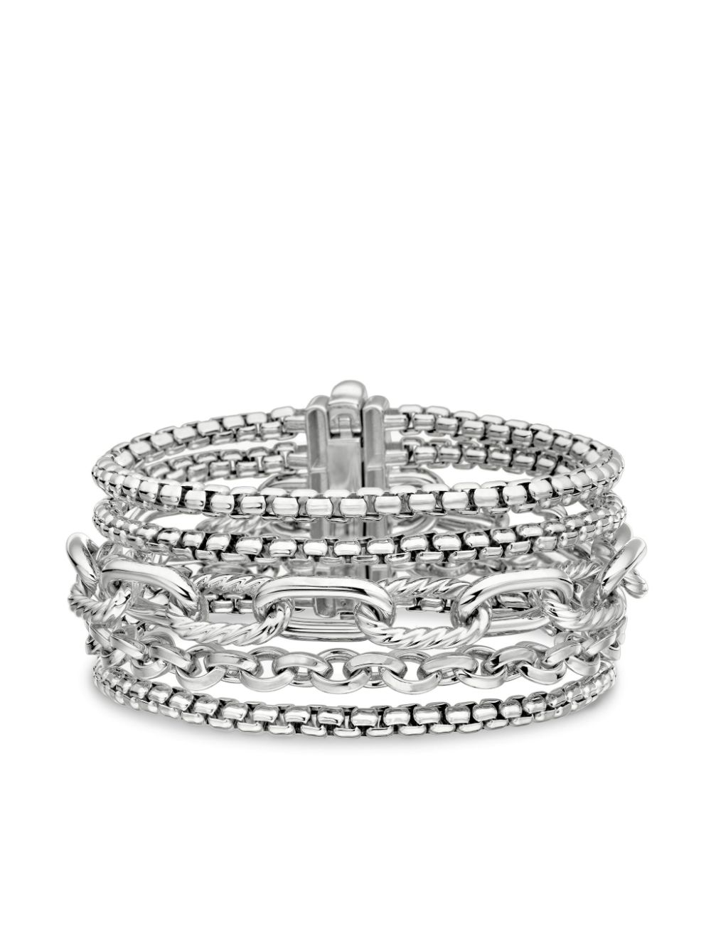 sterling silver Multi Row Chain bracelet