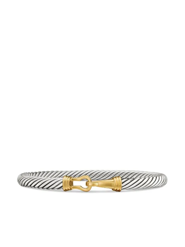 David Yurman 14kt Yellow Gold And Sterling Silver Buckle Classic
