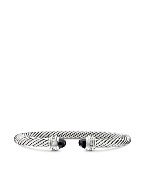 David Yurman pulsera Classic Cable en plata de ley con diamante de 5mm