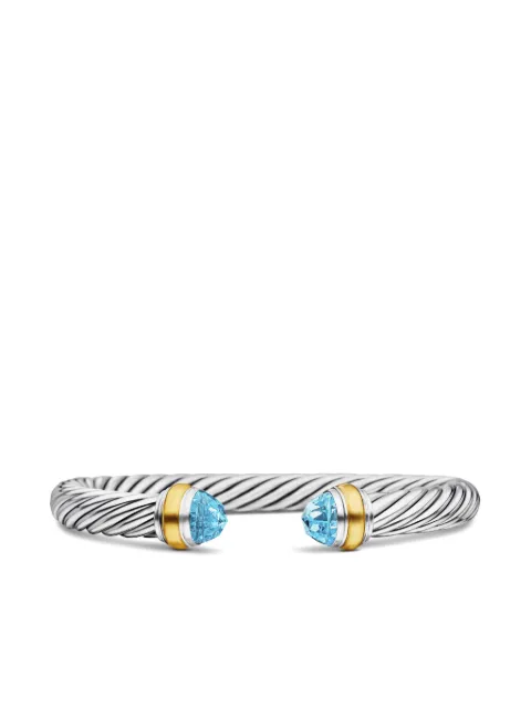 David Yurman pulsera Classic Cable en oro amarillo de 14kt y plata de ley de 7mm