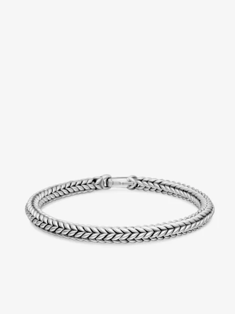 David Yurman Chevron Armband aus Sterlingsilber 6mm