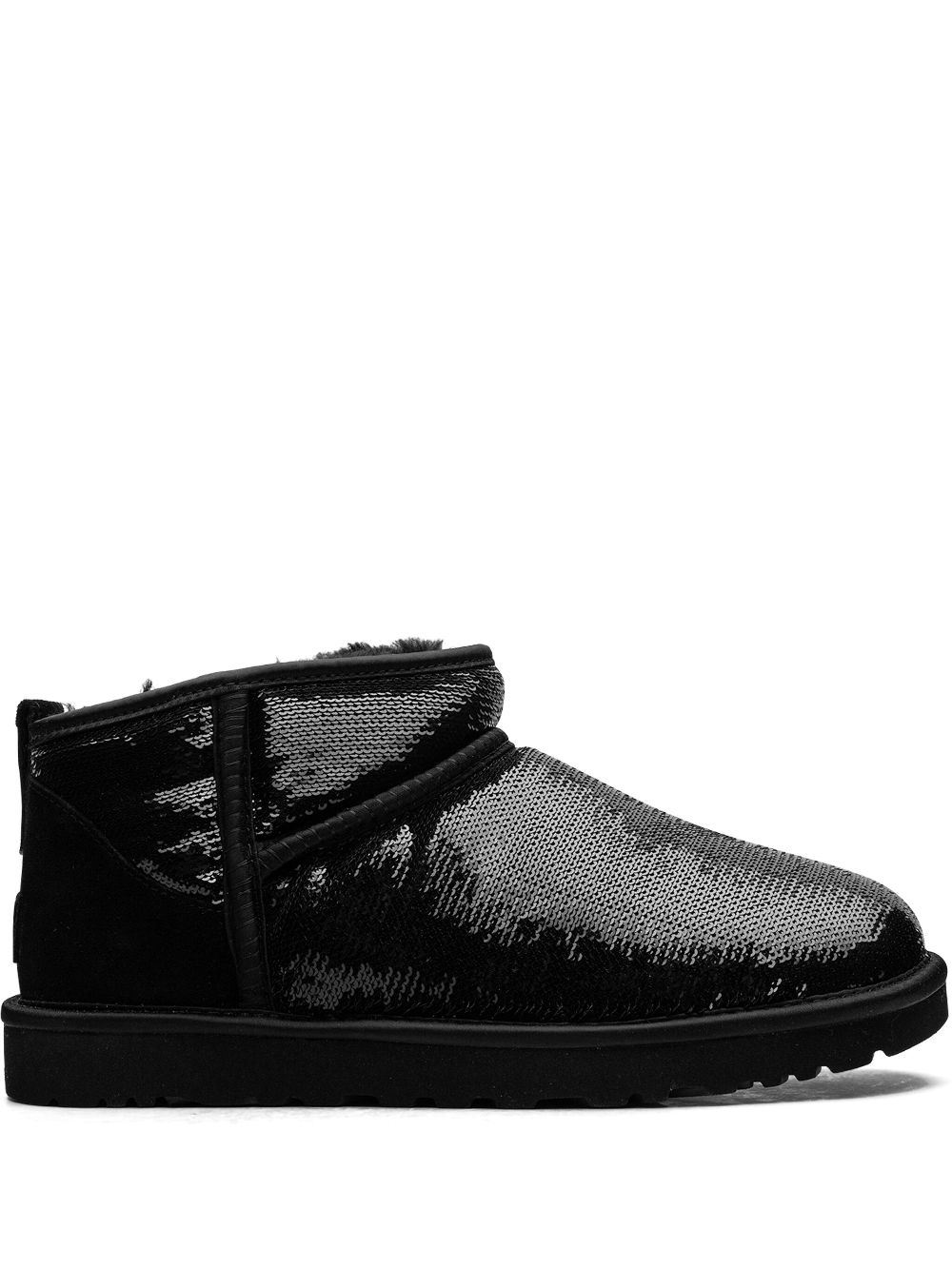 UGG Classic Ultra Mini "Mirror Ball Black" boots