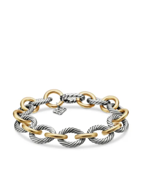 David Yurman bracelet Oval Link Chain en or 18ct et argent sterling (12 mm)