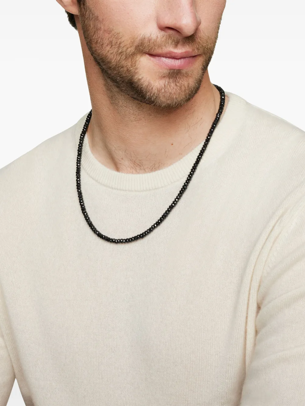 Sterling Silver Spiritual Beads Necklace (5mm)
