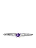 David Yurman sterling silver Chatelaine diamond and amethyst bracelet (3mm)