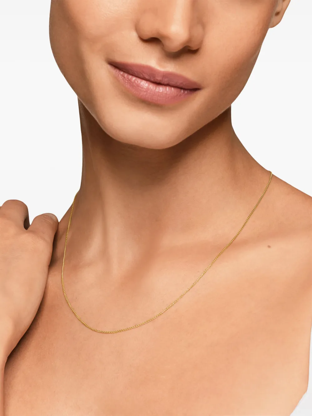 David Yurman 18k Yellow Gold Box-chain Necklace In 金色