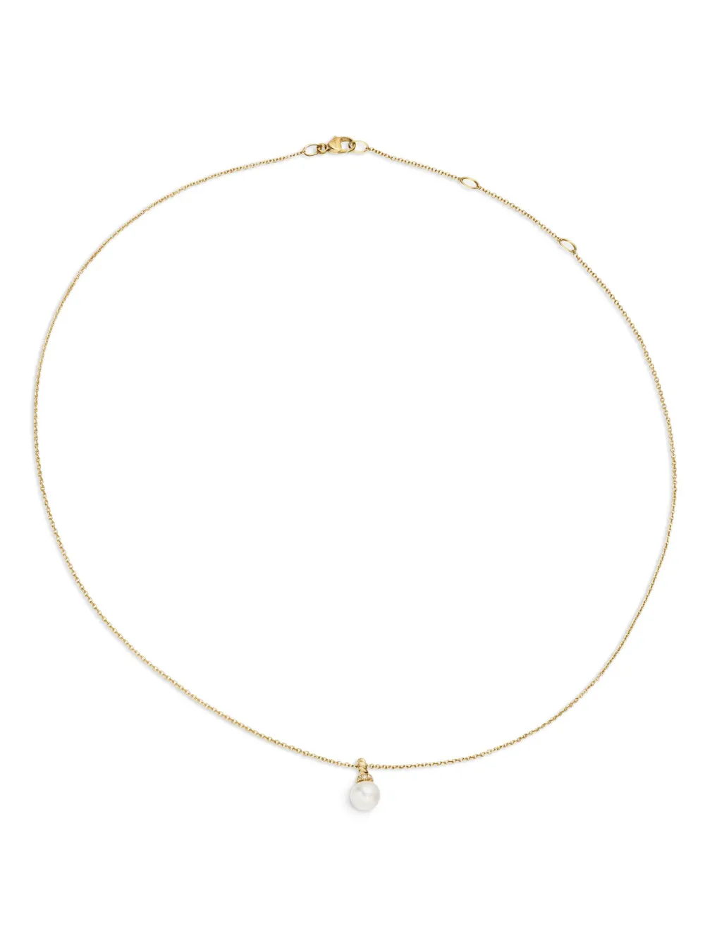 David Yurman 18kt Yellow Gold Petite Solari Pearl Necklace In 金色