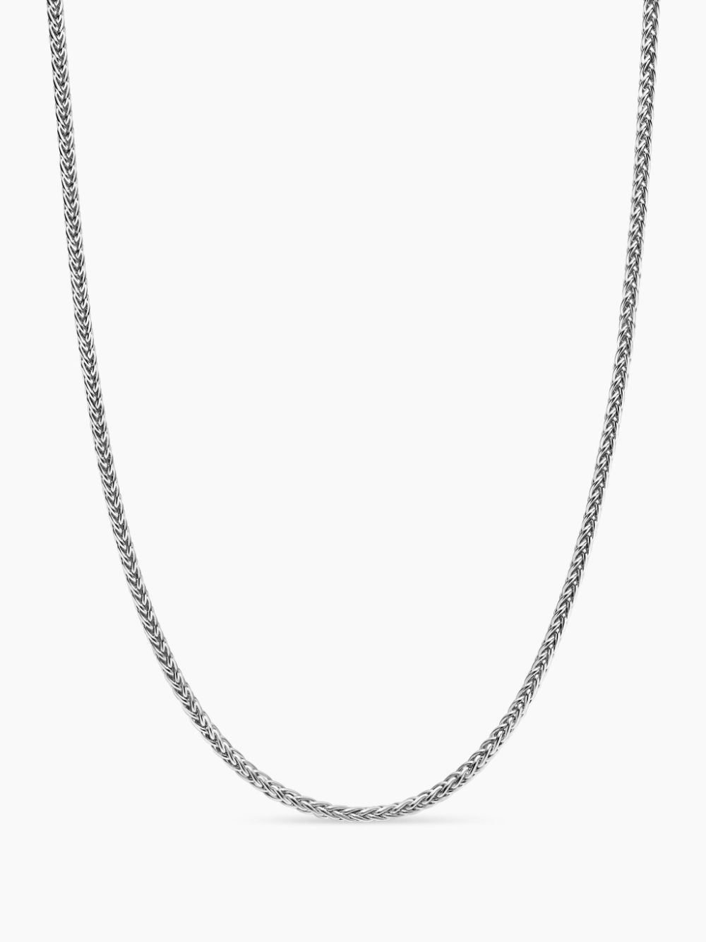 David Yurman sterling silver Wheat chain necklace (2.5mm)