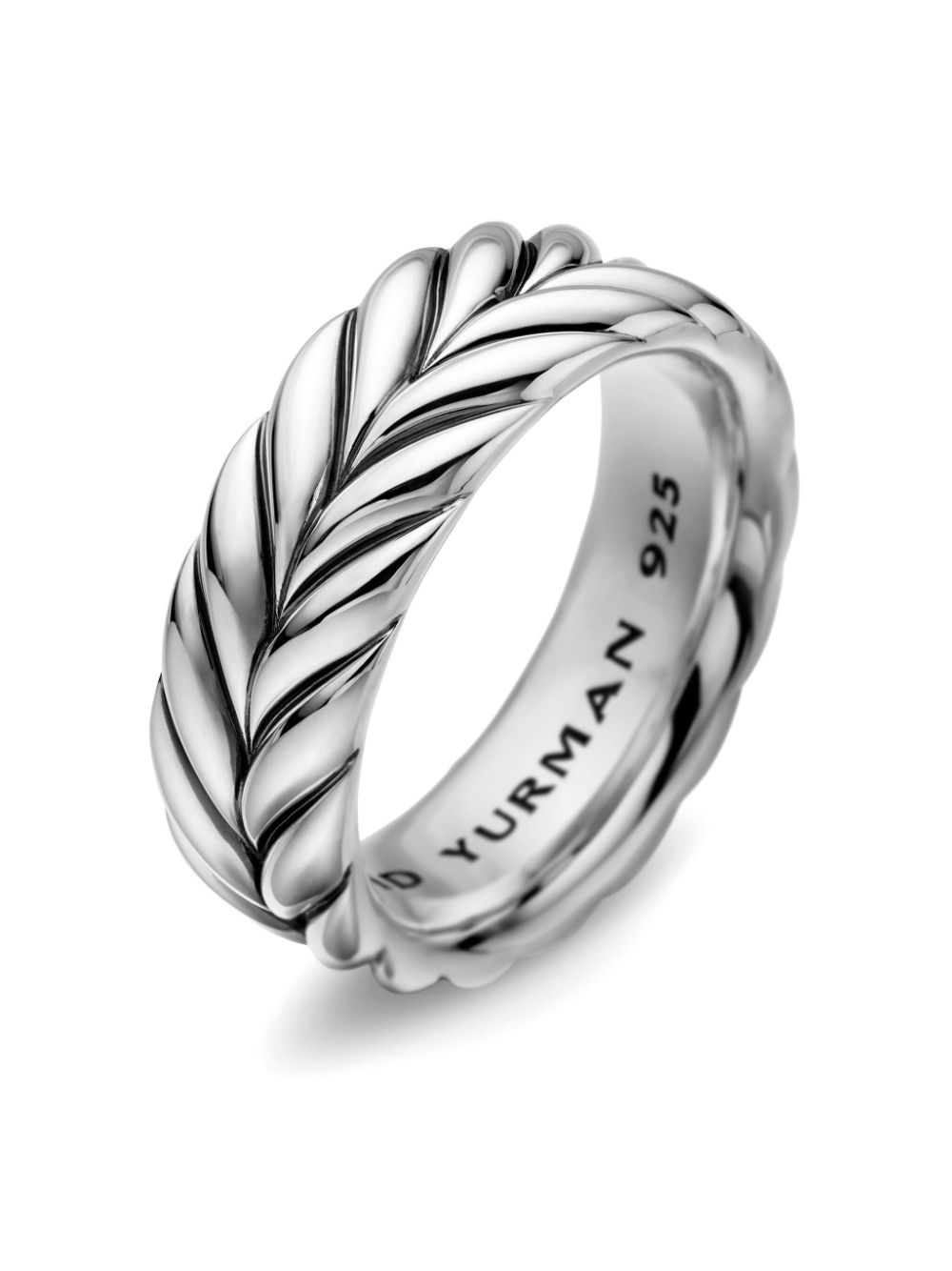 David Yurman sterling silver chevron ring - Zilver