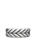 David Yurman sterling silver Chevron band ring (8.5mm)