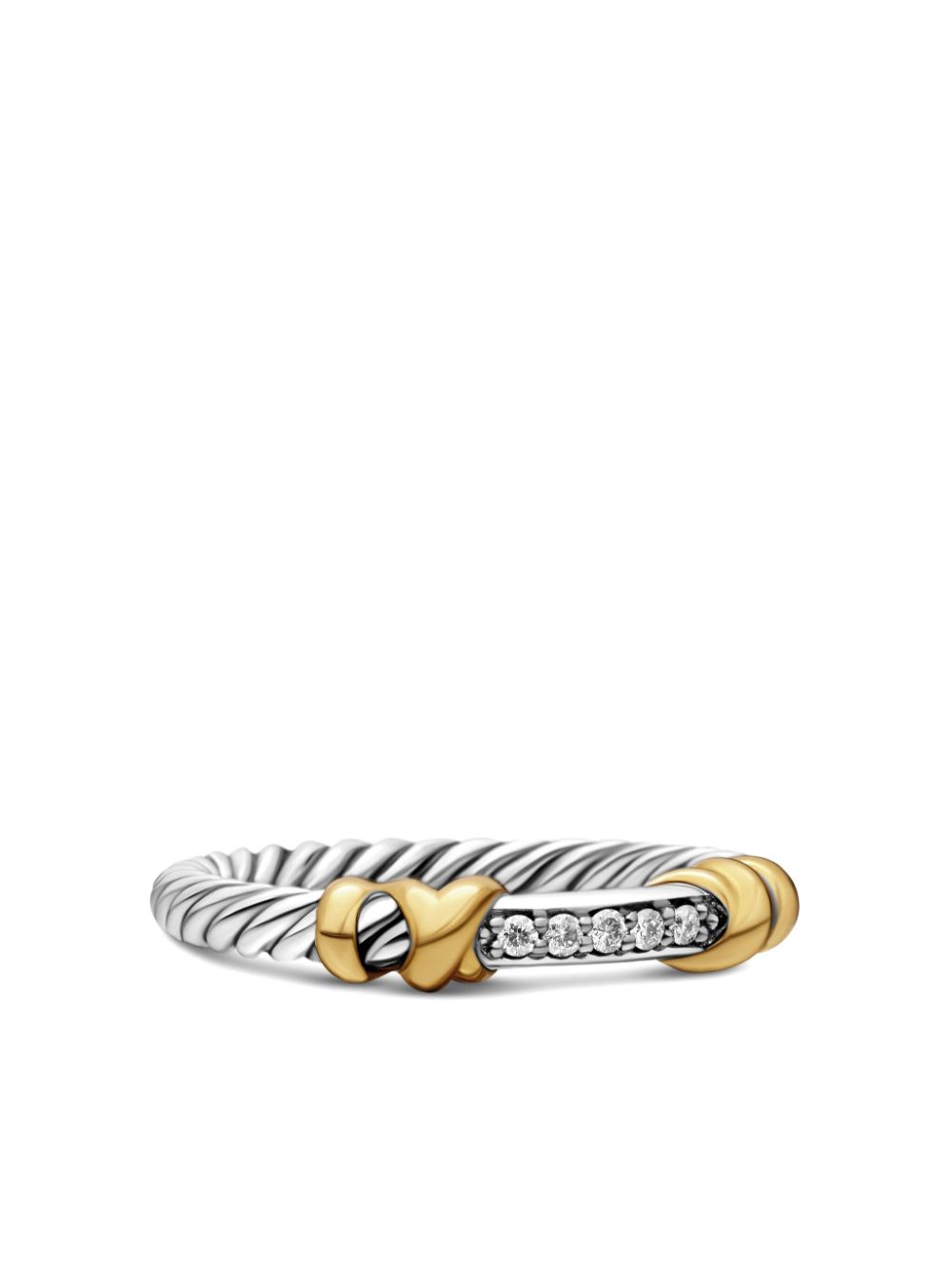 sterling silver Petite Helena Wrap diamond ring