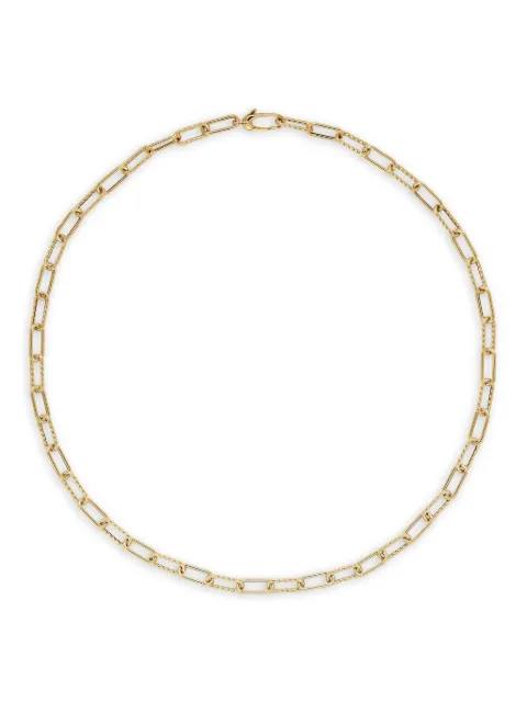David Yurman 18kt yellow gold DY Madison chain necklace (4mm)