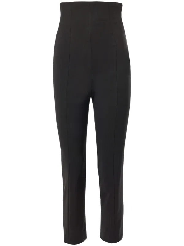 Carolina Herrera High-waisted Capri Trousers in Black